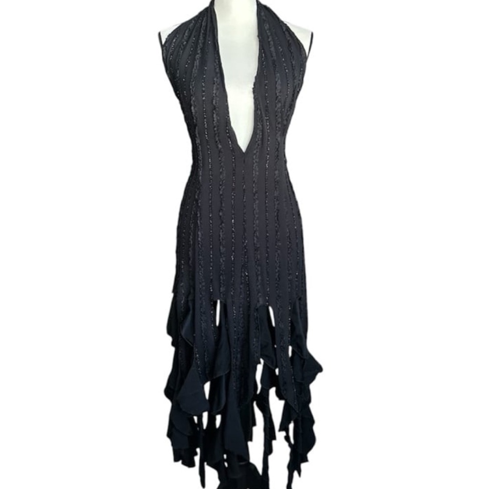 Sexy Prom Formal Dress Deep Plunge Neck Line